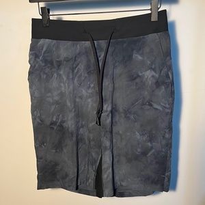Lululemon Blue Watercolor Shorts, Size Small, 9" Inseam, No Liner